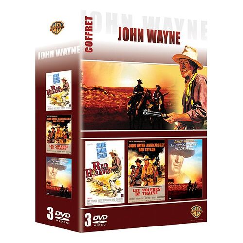 Coffret John Wayne - Rio Bravo + Les Voleurs De Train + La Prisonnière Du Désert