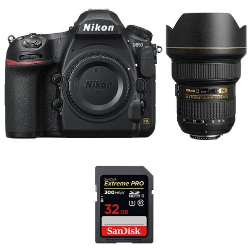 Nikon D850 + 14-24mm f/2.8G ED + SanDisk 32GB Extreme PRO UHS-II SDXC 300MB/s | Garantie 2 ans