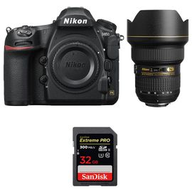 Nikon D850 + 14-24mm f/2.8G ED + SanDisk 32GB Extreme PRO UHS-II SDXC 300MB/s | Garantie 2 ans