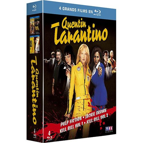 Quentin Tarantino - Coffret - Pulp Fiction + Jackie Brown + Kill Bill Vol. 1 + 2 - Pack - Blu-Ray