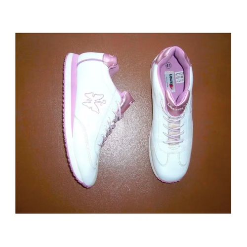 Sneakers Cuir Blanc Basket Pointure 40/41 Blanc Rose Nacre Confortable Chaussures Sport Wear Marche Soutien Rembourre Sportif Elegance Tennis Lolita Lempicka Prestige Qualite