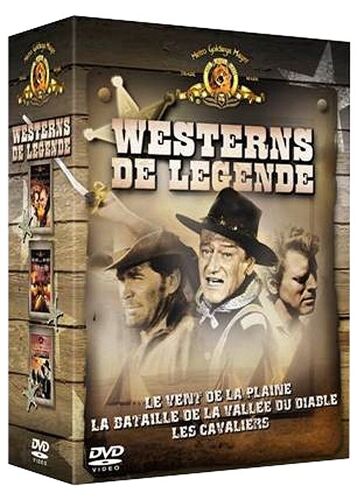 Westerns De Légende - Coffret 2004 - 3 Dvd - Les Cavaliers - Le Vent De La Plaine - La Bataille De La Vallée Du Diable