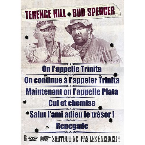 Terence Hill & Bud Spencer - Coffret - On L'appelle Trinita + On Continue À L'appeler Trinita + Maintenant On L'appelle Plata + Cul Et Chemise + Salut L'ami, Adieu Le Trésor + Renegade