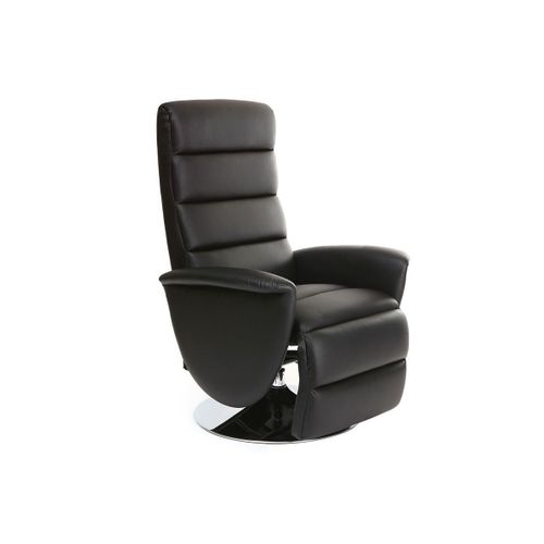 Fauteuil Design Relax Manuel Noir Nelson