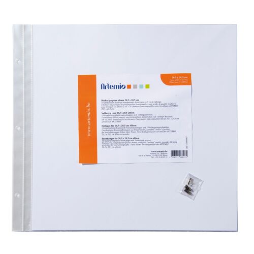 Recharge Album 10 Pochettes + Vis Extension (20,5x20,5 Cm)
