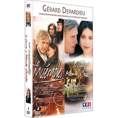 Gérard Depardieu - Coffret : Les Misérables + Le Comte De Monte Cristo - Pack