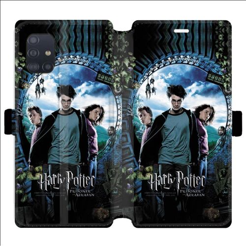 Housse Cuir Portefeuille Pour Samsung Galaxy A51 4g Wb License Harry Potter Pattern Azkaban