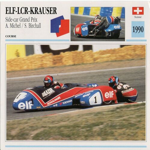 Fiche Moto Passion Elf-Lcr-Krauser Side Car Grand Prix
