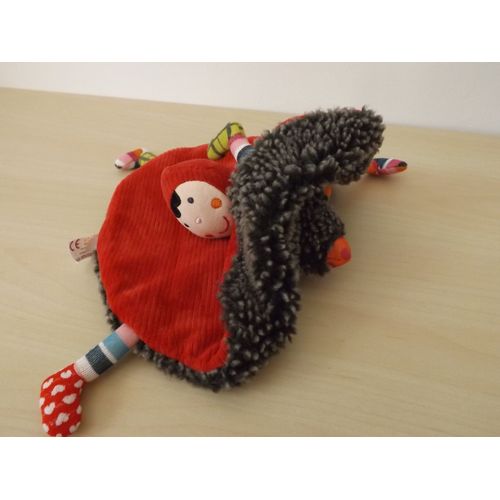 Doudou Réversible Loup Et Petit Chaperon Rouge Ebulobo