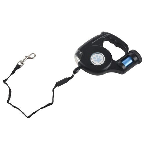 Lampe De Poche Led Rétractable Et Extensible, 4.5m, Laisse Pour Chien De Compagnie, Avec Sac À Ordures, Vente Au Détail