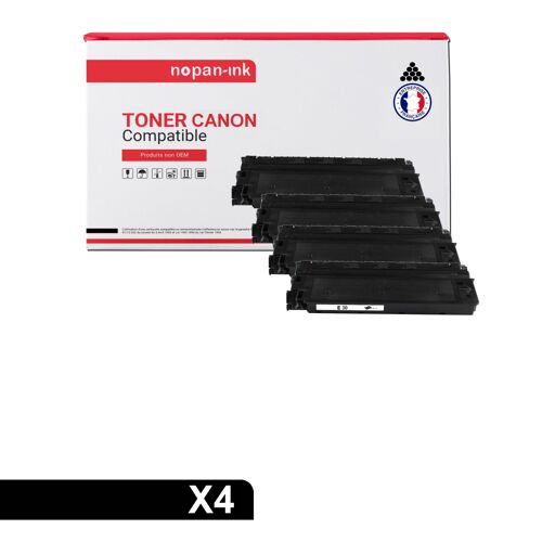 4 Toner pour CANON E30 1491A003 Black 4000 Pages avec Canon FC 100 120 200 200 Series 204 204 S 210 220 224 224 S 290 298 336 PC 170 320 425 430 860 880 920 Olivetti Copia 8004 8006 9004 9404
