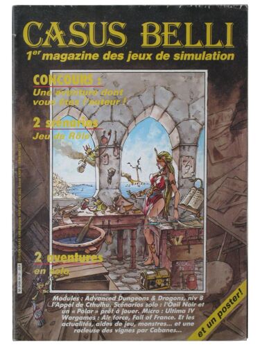 Casus Belli, 1er Magazine Des Jeux De Simulation  N° 31 : Modules : Ad&d Niv 8, L'appel De Cthulhu - Scénarios Solo : L'oeil Noir Et Un "Polar" Prêt À Jouer