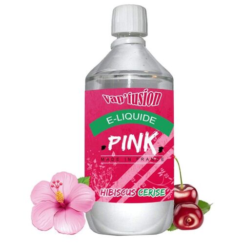 E liquide Pink- 1 l - 50/50 PG/VG - 1 000 ML - Hibiscus Cerise