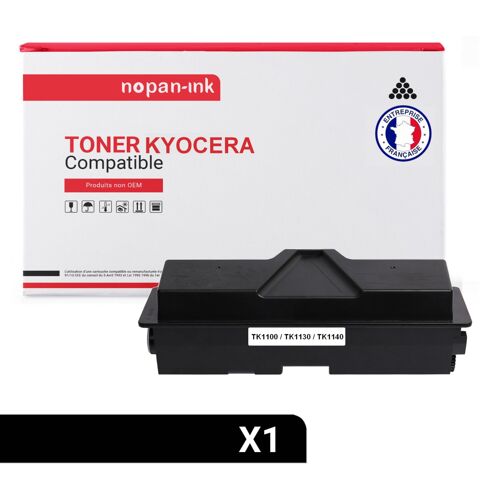 1 Toner pour KYOCERA TK1100 TK1130 TK1140 Black 7200 Pages avec Kyocera FS-1110 Kyocera 1024MFP Kyocera 1124MFP Kyocera 1130MFP Kyocera 1030MFP Kyocera 1035MFP DP Kyocera 1135MFPKyocera ECOSYS M2030dn