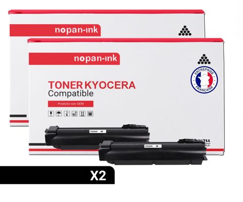2 Toner pour KYOCERA TK5205K Black 18000 Pages avec Kyocera TASKalfa 356 ci Kyocera TASKalfa 358 ci