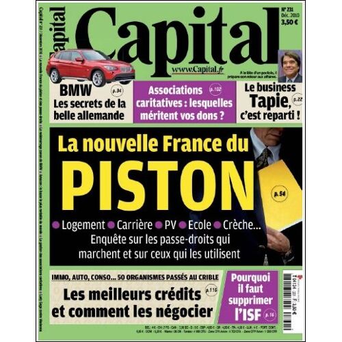 Capital  N° 231 : La Nouvelle France Du Piston