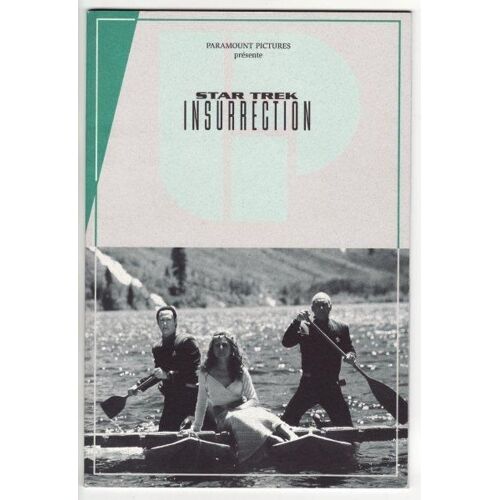 Star Trek Insurrection.  N° 0 : Dossier Presse Film De Jonathan Frakes Avec Jonathan Frakes, Patrick Stewart, Brent Spiner. 7cine7