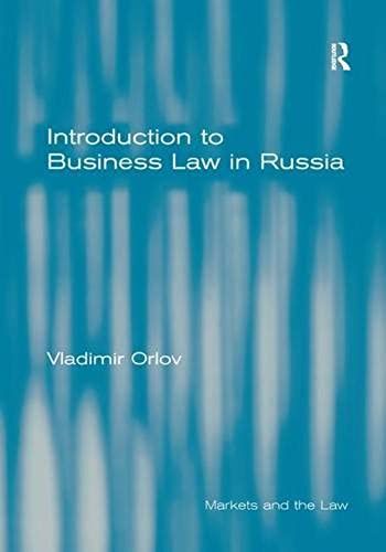 Introduction To Business Law In Russia