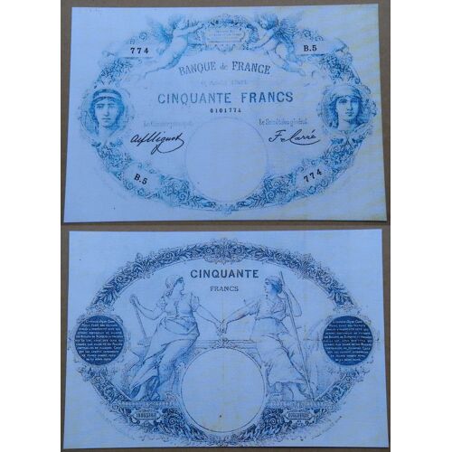 50 Francs France (Bleu) Reproduction