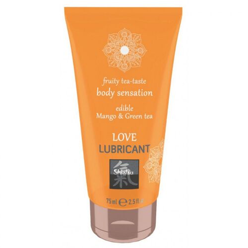Lubrifiant A Effet Ou Parfume Lubrifiant Comestible Mangue Et Thé Vert 75ml Shiatsu