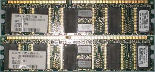 SUN Fire 370-5565 X7402A 512Mo 512MB (2 x 256MB) PC2100R CL2.0 ECC  Mémoire