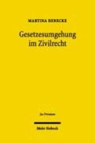 Gesetzesumgehung Im Zivilrecht