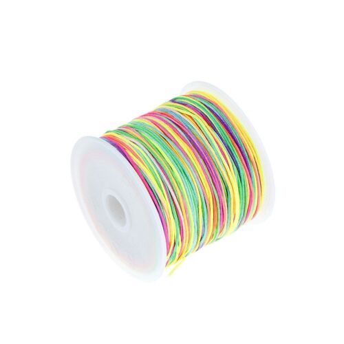 Chaîne De Perle Ronde De 45 M 0.8 Mm/Corde/Corde Pour L'approvisionnement De Production De Bijoux De Bracelet De Collier (Aucune Élasticité)