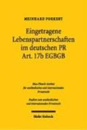 Forkert, M: Eingetragene Lebenspartnerschaften
