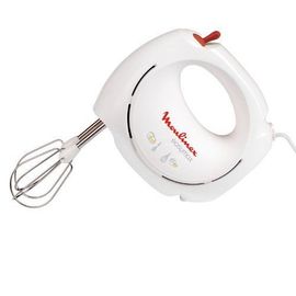 Moulinex Easy Max ABM11A30 - Batteur à main - 200 Watt - blanc/rouge