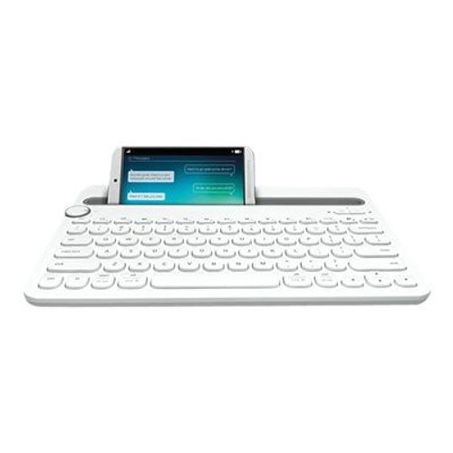 Logitech Multi-Device K480 - Clavier - sans fil - Bluetooth - Allemand - blanc