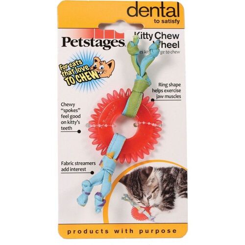 Jouet À Mâcher Soin Des Dents Pour Chat Kitty Chew Wheel - Petstages
