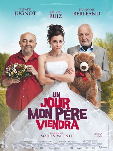 Un Jour Mon Père Viendra - Véritable Affiche De Cinéma Pliée - Format 120x160 - De Martin Valente Avec Olivia Ruiz, Gérard Jugnot, François Berléand, Hubert Saint-Macary - 2011