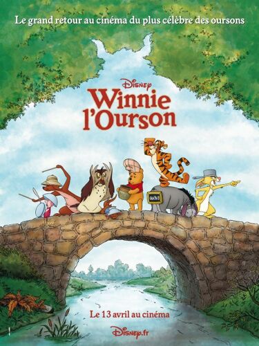 Winnie L'ourson /Winnie The Pooh-Disney- Véritable Affiche De Cinéma Pliée - Format 40x60 Cm - De Stephen J. Anderson Et Don Hall Avec Les Voix De Jim Cummings, Tom Kenny, John Cleese- 2011