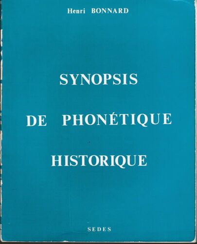 Synopsis De Phonétique Historique