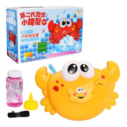 Bon66 Machine À Bulles Baignoire Grand Crabe Crabe Automatique Bulles Fabricant Souffleur Musique Chanson Bain Jouet Pour Bébé Y4ud