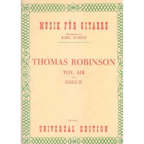 Toy , Air ,  Gigue Pour Guitare De Thomas Robinson