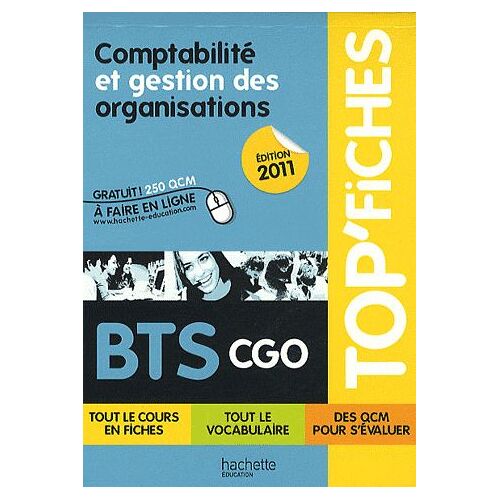 Comptabilité Et Gestion Des Organisations - Bts Cgo