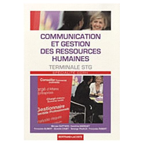 Communication Et Gestion Des Ressources Humaines Tle Stg Spcécialité Cgrh