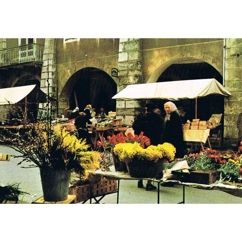 Carte Postale, France, Haute Savoie ( 74 ), Annecy, Le Marché Près Des Vieilles Arcades