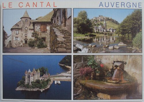 France.. En Auvergne . Le Cantal, Salers, Saint-Flour, Le Château De Val, La Source Du Par.