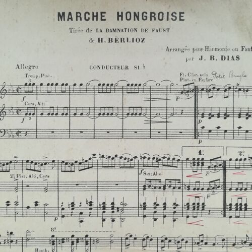 Marche Hongroise De Berlioz Pour Harmonie Ou Fanfare
