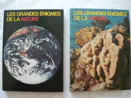 Les Grandes Enigmes De La Nature En 2 Tomes. Tome1: La Terre, Tome2: La Mer Et Le Ciel. Editions Famot, Genève 1974, Texte De Michel Jaeger, Photos Couleur Et En Noir Et Blanc.