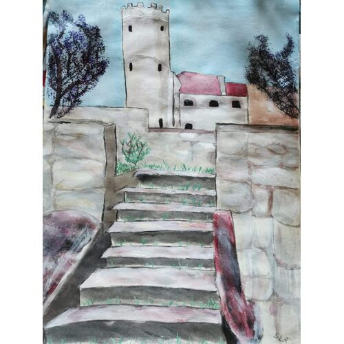 Peinture Paysage Réaliste En Acrylique Artiste