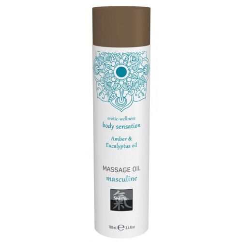 Huile De Massage Huile De Massage Masculine Ambre & Eucalyptus 100ml Shiatsu