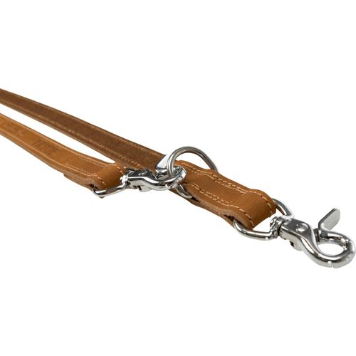 Rustic Laisse Reglable En Cuir Cire Et Vielli Heartbeat Ml 2m 20mm Brun Trixie