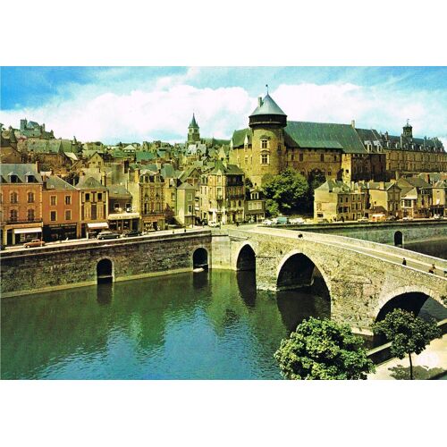 Carte Postale, France, Mayenne ( 53 ), Laval, Le Château Et Le Vieux Pont