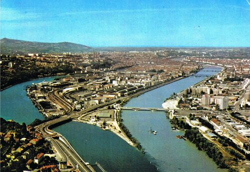 Carte Postale, France, Rhône ( 69 ), Lyon, Confluent Du Rhône Et De La Saône