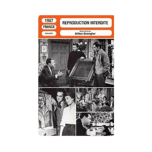 Fiche Monsieur Cinema Reproduction Interdite