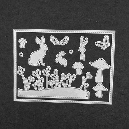 Xeme Découpes En Métal De Lapin Meurent Scrapbooking Artisanat Meurent En Métal Carte Cadeau Bricolage Meurent