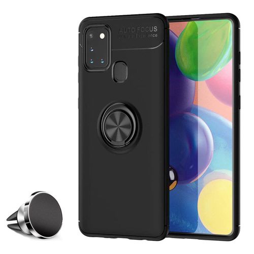Pack Coque Magnétique Aimantée Housse Protection Samsung Galaxy A21s Avec Support Stand Voiture Magnétique À Grille D'aération Universel Sans Fil - Accessoires Pochette Galaxy A21s